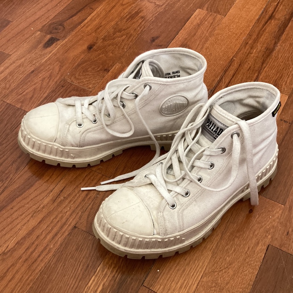Palladium OG mid boots in white canvas